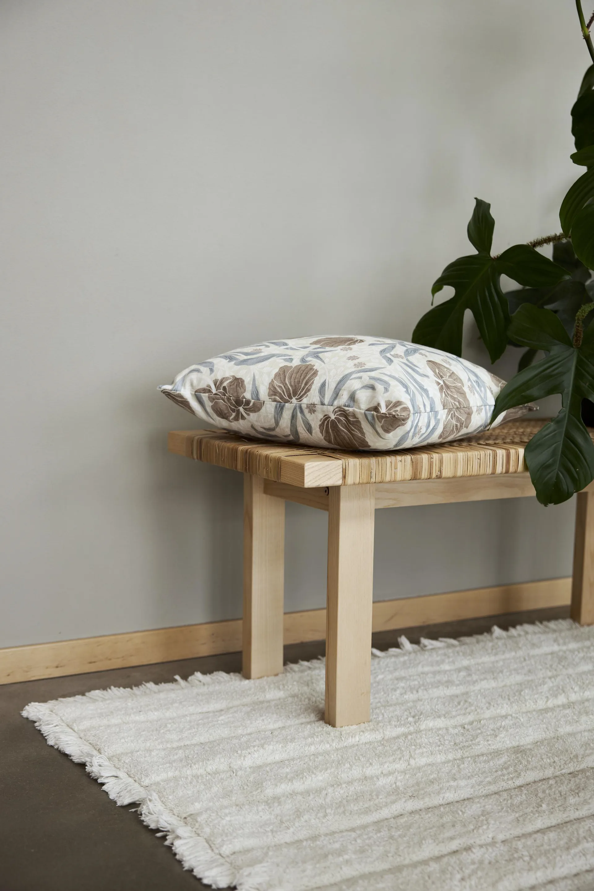 Βαμβακερό χαλί, Zoe, 160x160 εκ, Υπόλευκο Boel & Jan