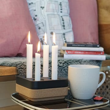 Μπολ από φελλό για τέσσερα κεριά 16x16 cm - Καφέ - Born In Sweden