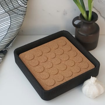 Τετράγωνο υποστηρικτικό κατσαρόλας Dots 20x20 cm - Καφέ - Born In Sweden