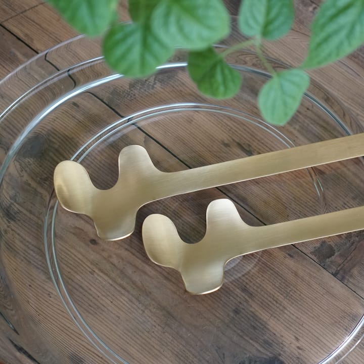 Εργαλεία σερβιρίσματος σαλάτας, Leaf - Βουρτσισμένος χρυσός - Born In Sweden