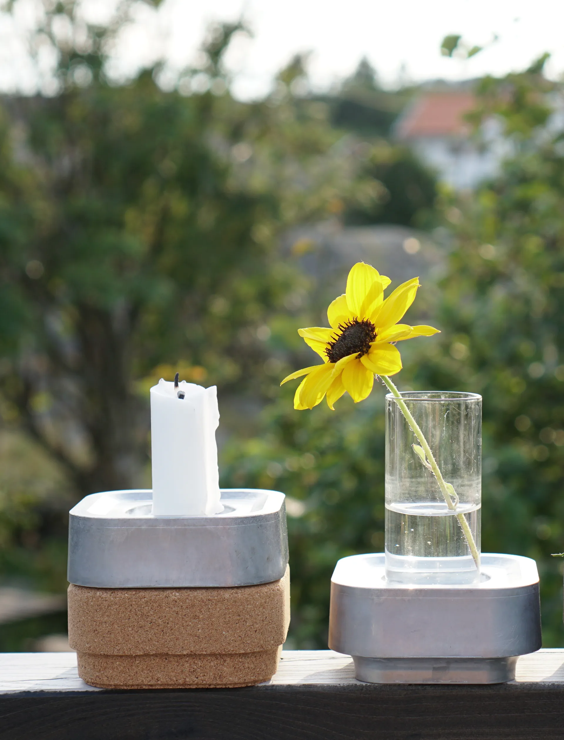 Stumpastaken βάση κεριού Ettan, αλουμίνιο Born In Sweden