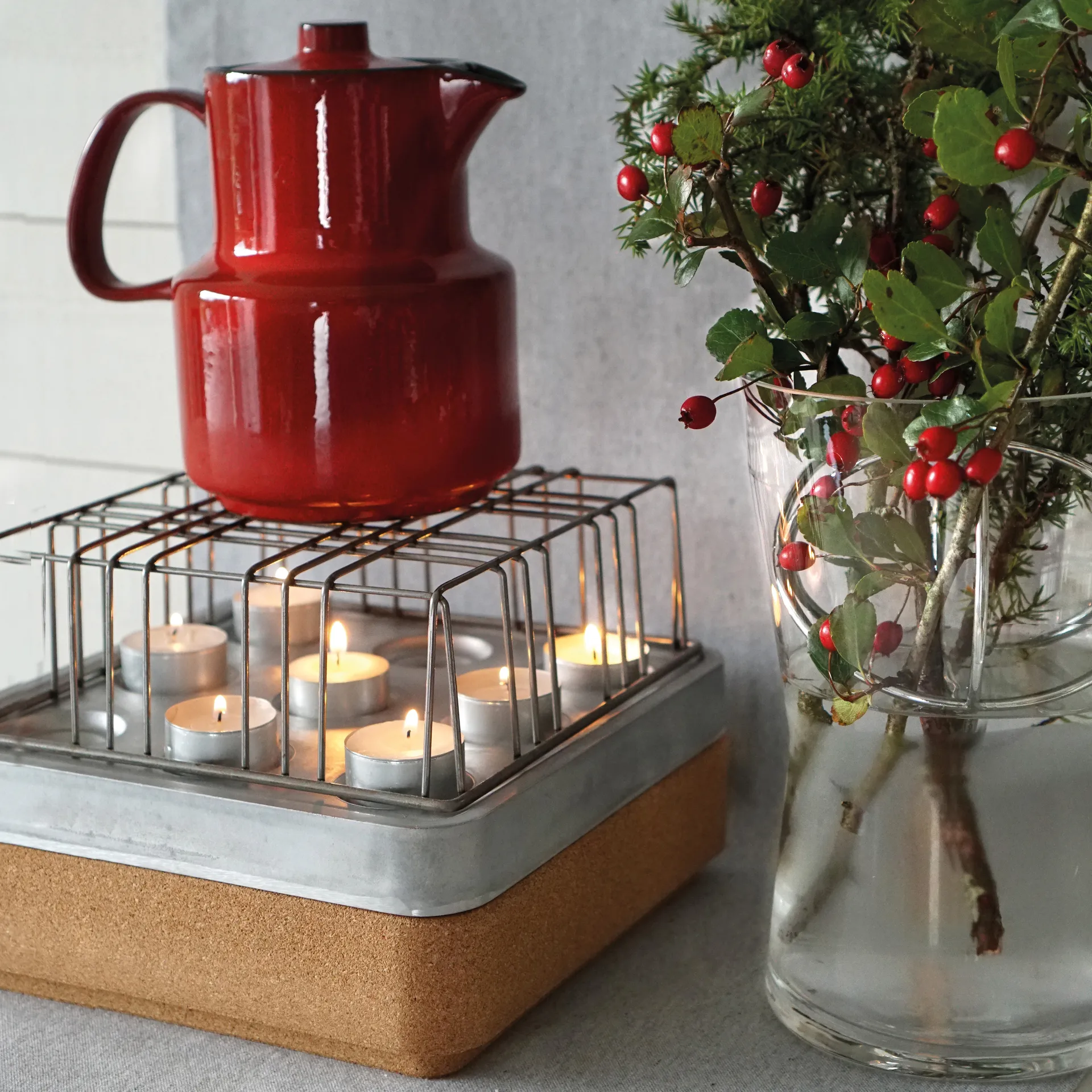 Stumpastaken βάση κεριού, μικρό Born In Sweden