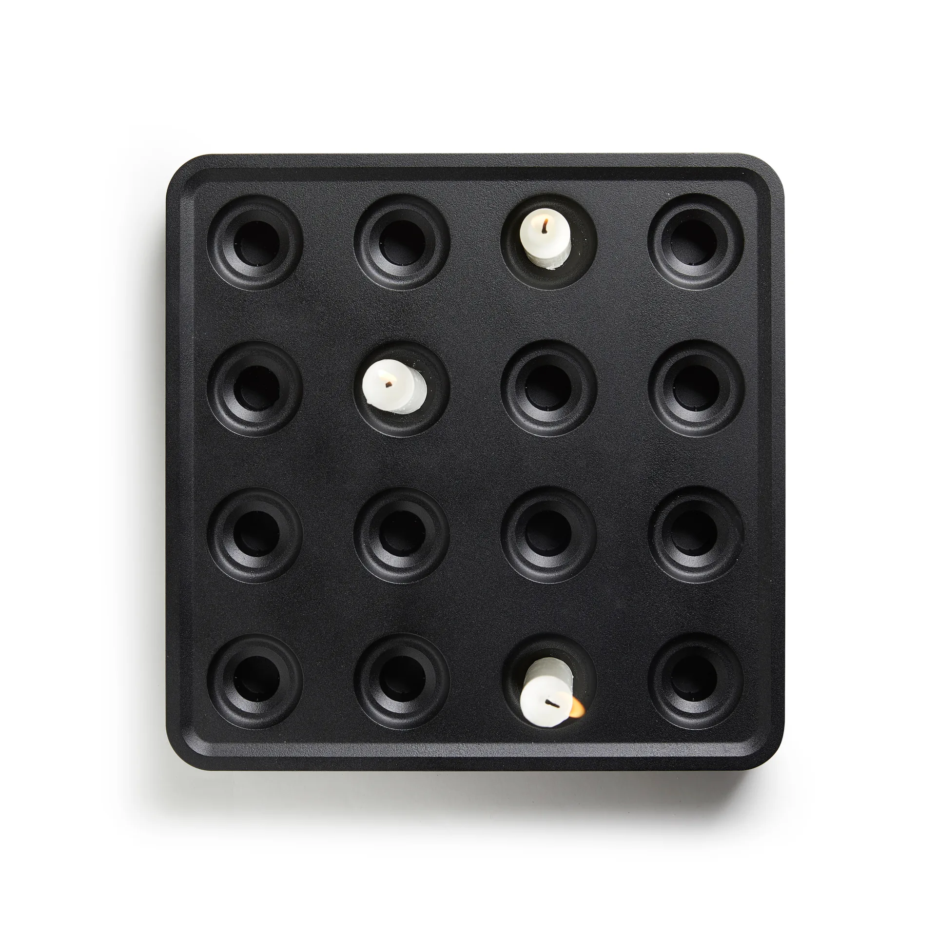 Stumpastaken βάση κεριού μαύρο, μεγάλο Born In Sweden