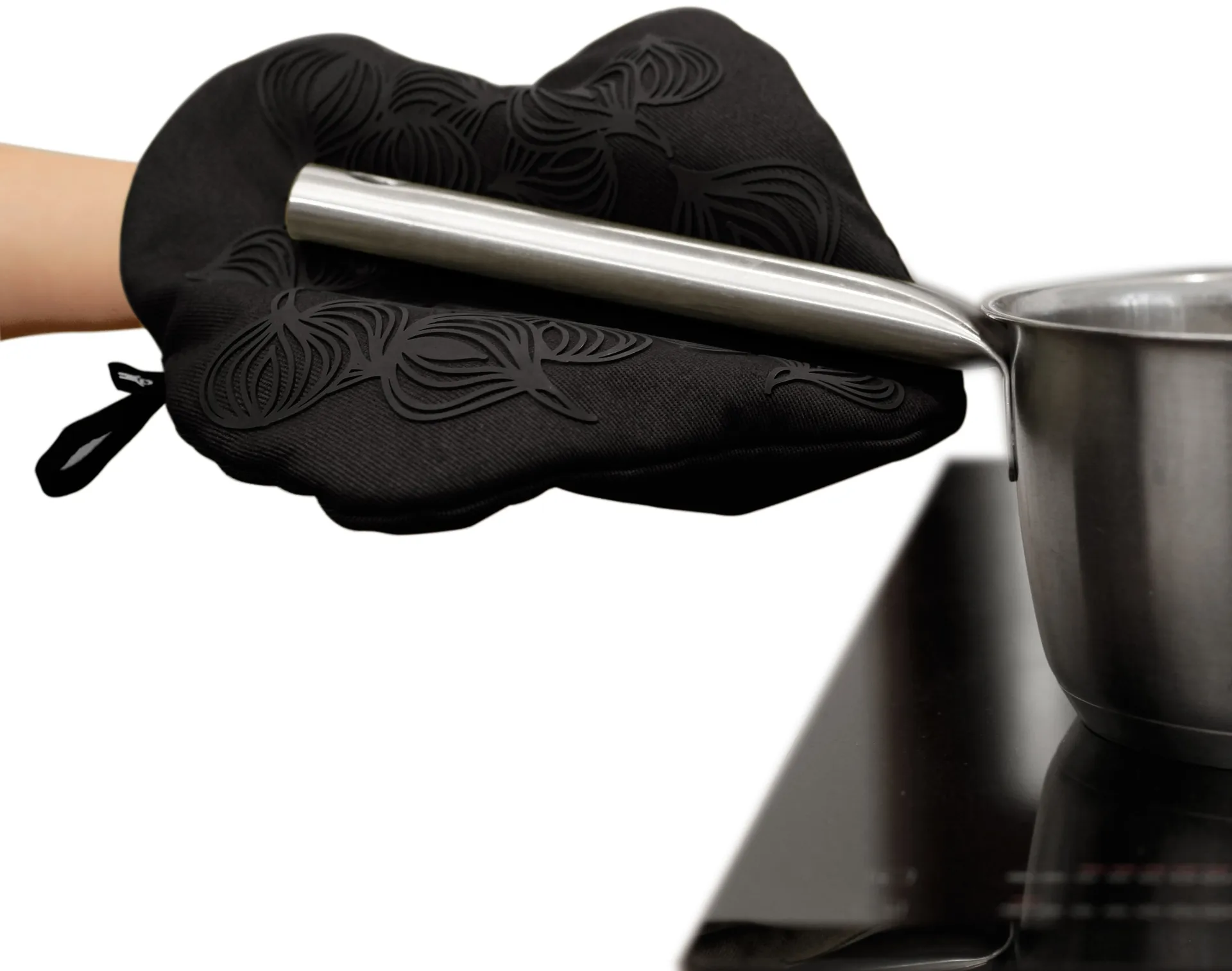 Bosign non-slip γάντι φούρνου με τσέπη, Μάυρο Bosign