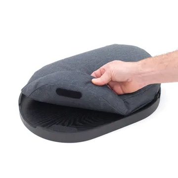 CurveLine™ αντιολισθητικός δίσκος γονάτων 39x26 cm - Μαύρη ιτιά-γκρι - Bosign