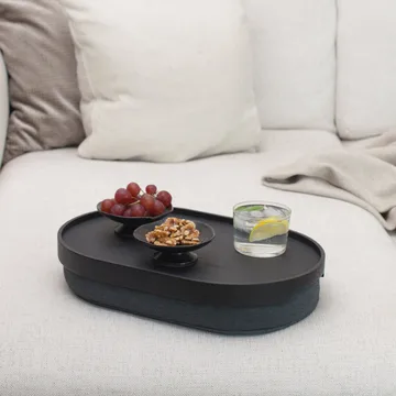 CurveLine™ αντιολισθητικός δίσκος γονάτων 39x26 cm - Μαύρη ιτιά-γκρι - Bosign