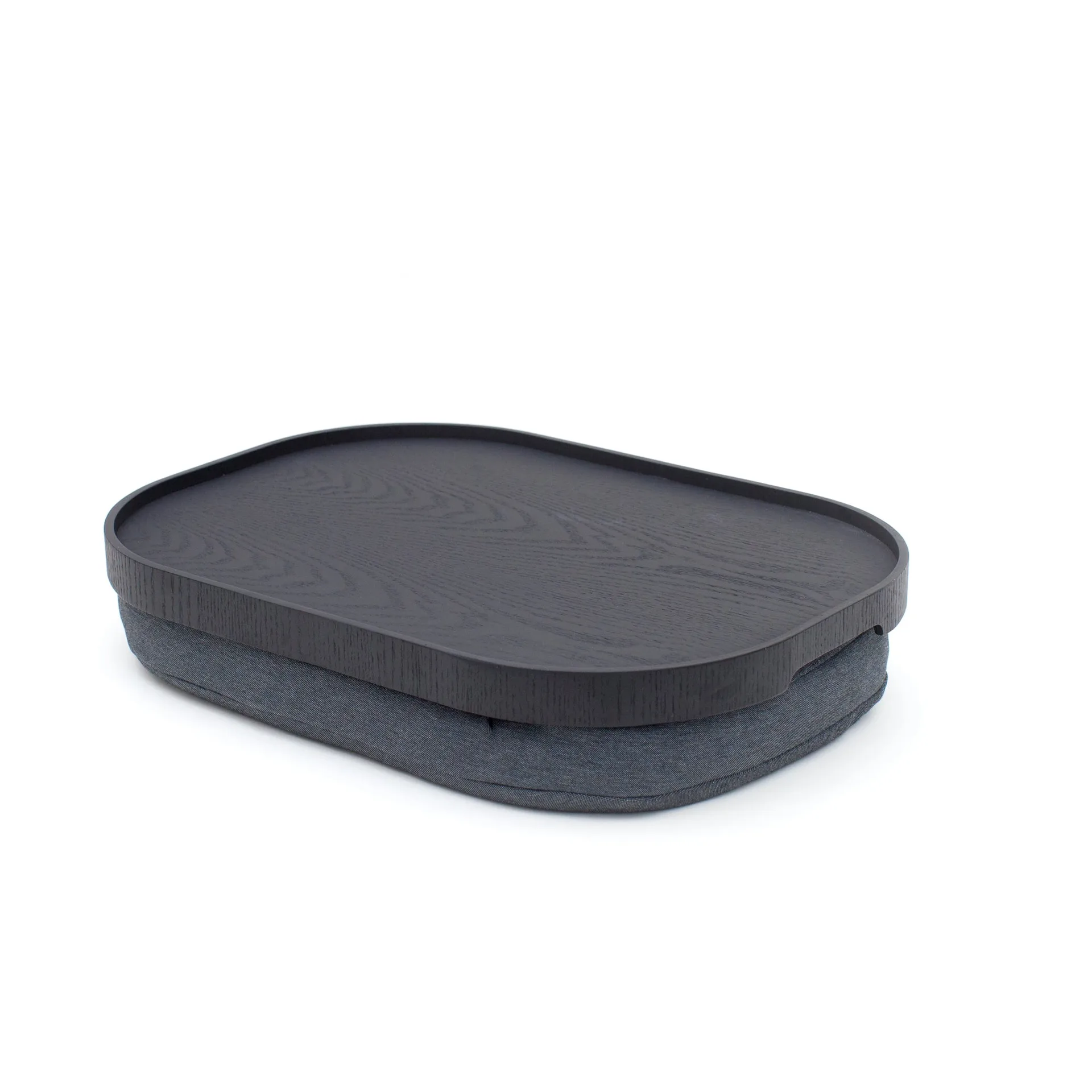 CurveLine™ αντιολισθητικός δίσκος γονάτων 47x34 cm, Μαύρη ιτιά-γκρι Bosign