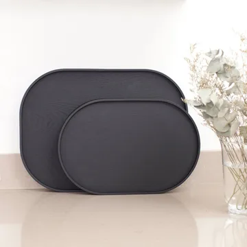 CurveLine™ Δίσκος σερβιρίσματος anti-slip 47x34 cm - Μαύρη ιτιά - Bosign