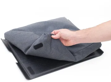 Δίσκος γονάτων Laptray anti-slip 46x38 εκ - Μαύρη ιτιά-γκρι - Bosign