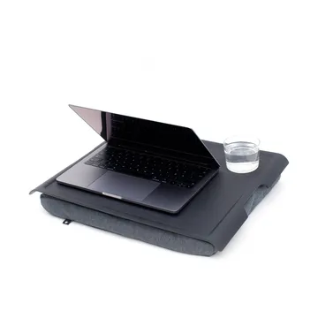 Δίσκος γονάτων Laptray anti-slip 46x38 εκ - Μαύρη ιτιά-γκρι - Bosign