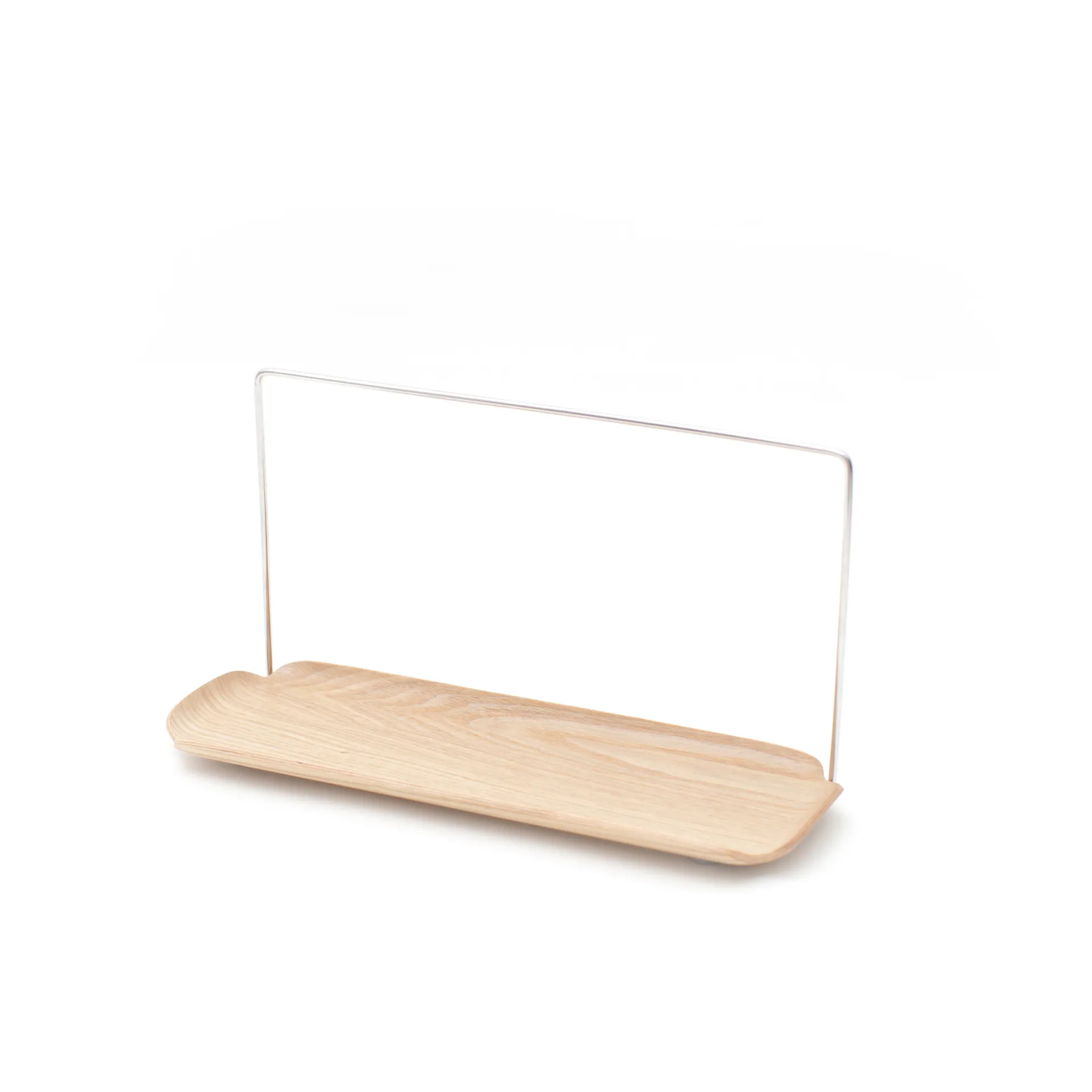 LEAF δίσκος πιάτων με βάση πετσέτας, Pilträ-ανοξείδωτο ατσάλι Bosign