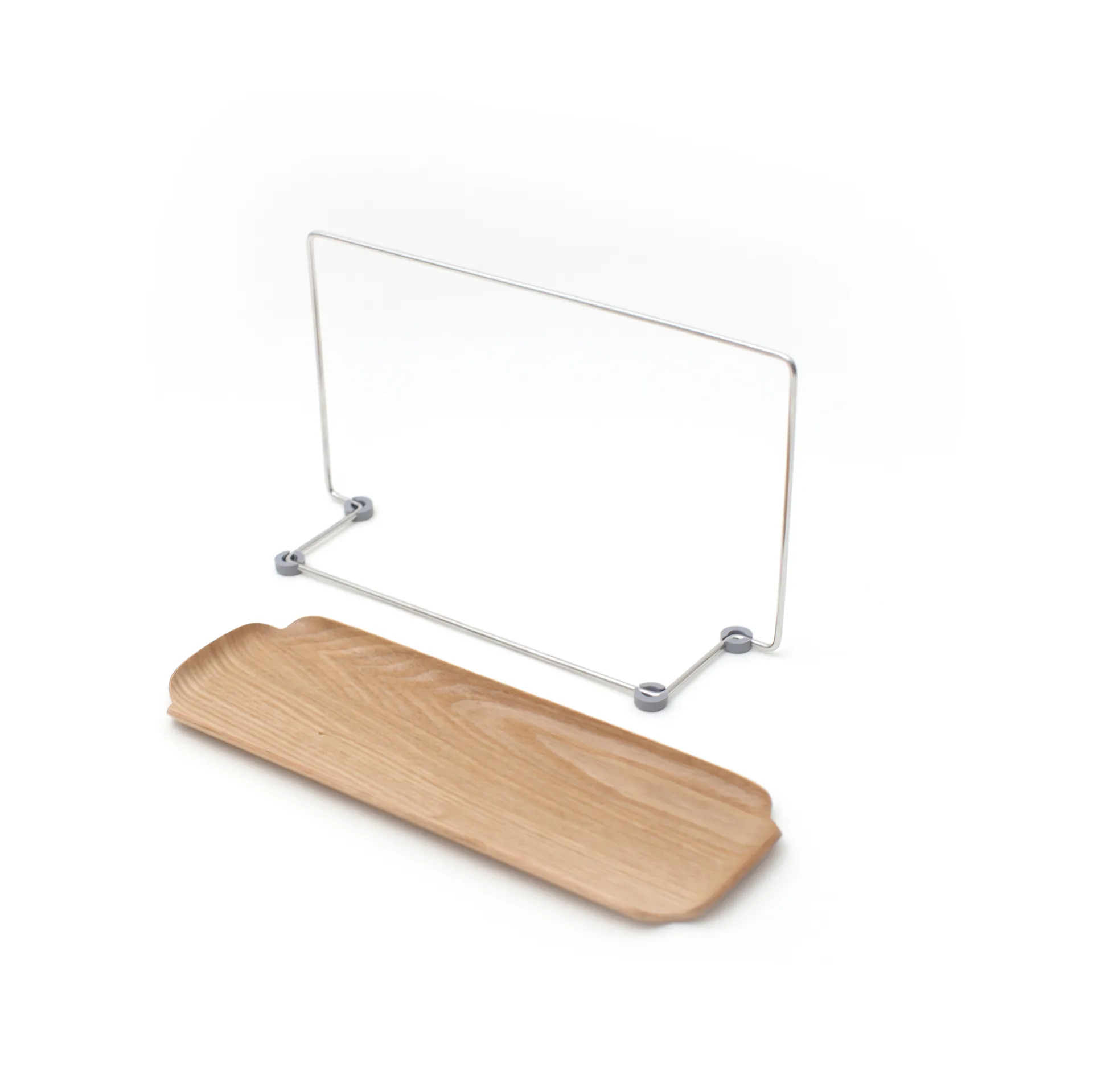 LEAF δίσκος πιάτων με βάση πετσέτας, Pilträ-ανοξείδωτο ατσάλι Bosign