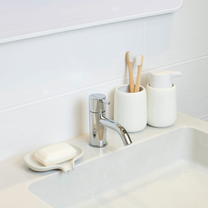 Soap Saver Flow σαπουνοθήκη με στόμιο αποστράγγισης από σκυρόδεμα, Άσπρο Bosign