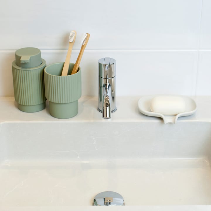 Soap Saver Flow σαπουνοθήκη με στόμιο αποστράγγισης από σκυρόδεμα, Άσπρο Bosign