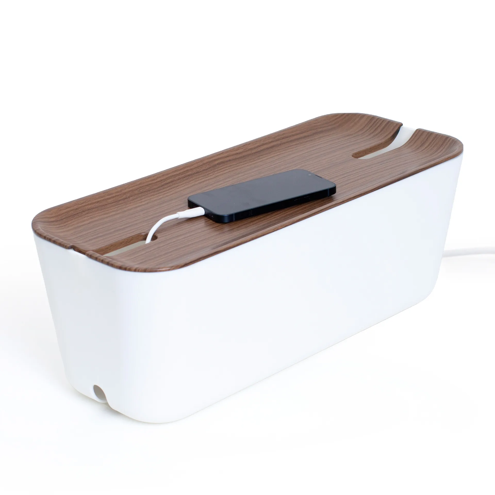 Δοχείο οργάνωσης καλωδίων XL, Σκούρες λεπτομέρειες ξύλου Bosign