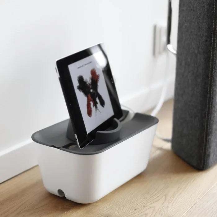 Δοχείο οργάνωσης καλωδίων XL, γκρι καπάκι Bosign