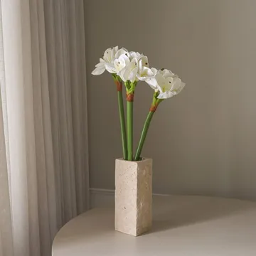 Amaryllis τεχνητή ανθοδέσμη - Λευκό, 73 εκ. - Botané