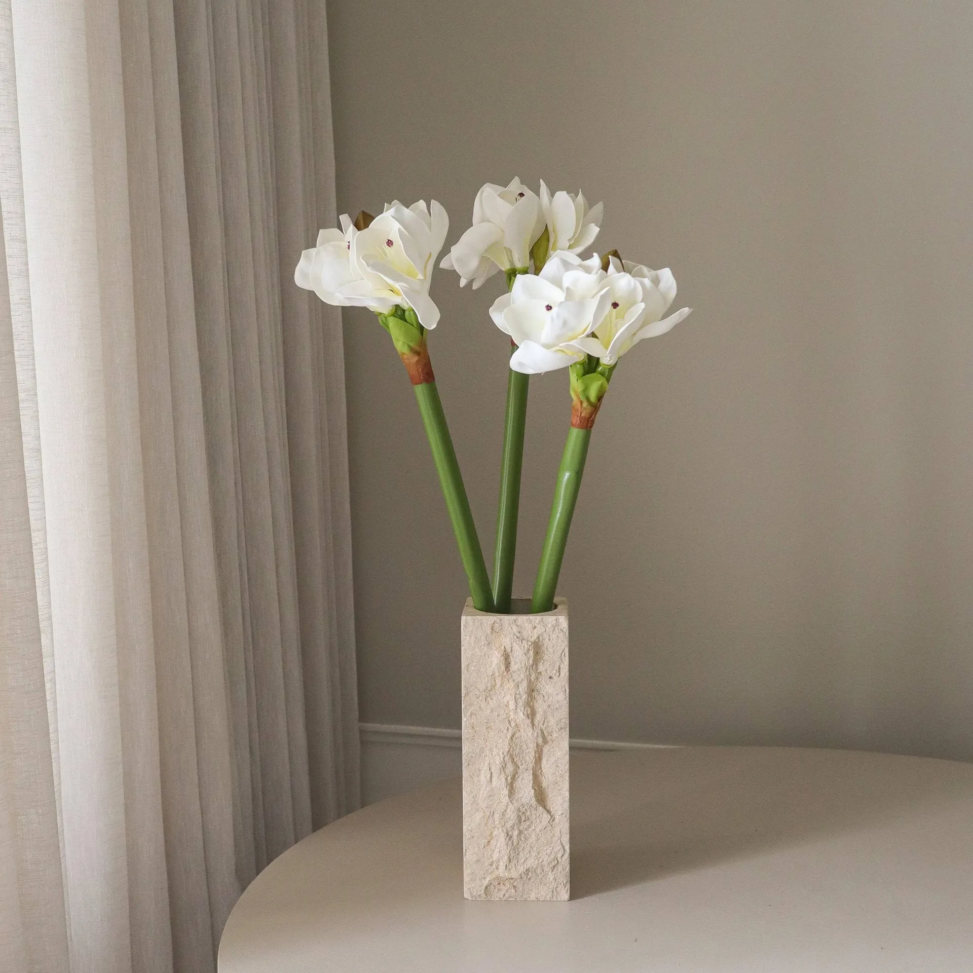 Amaryllis τεχνητό λουλούδι, Λευκό, 73 εκ. Botané