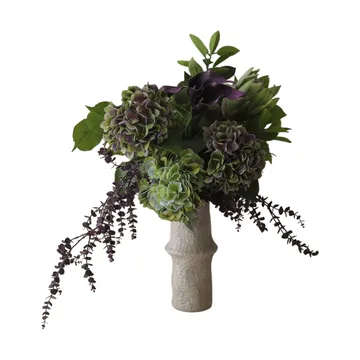 Aubergine Bloom τεχνητή ανθοδέσμη - Κάλλα-ορτανσία-πρωτέα, 106 εκ., 12 τεμ. - Botané