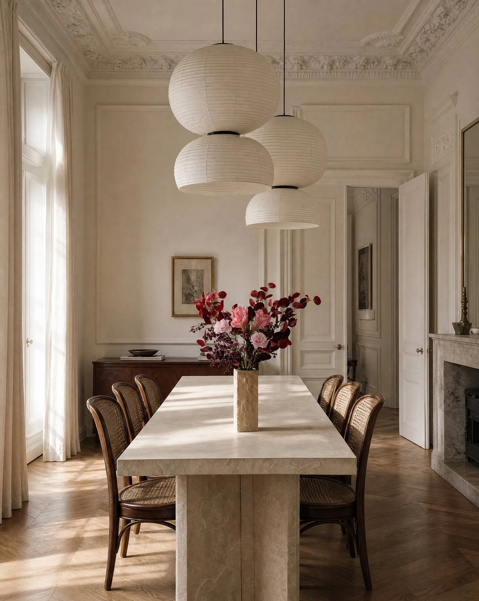Burgundy blush τεχνητή ανθοδέσμη, Αμαρυλλίς, γαρύφαλλο, κλαδιά με μούρα, ευκάλυπτος, 84 εκ. Botané
