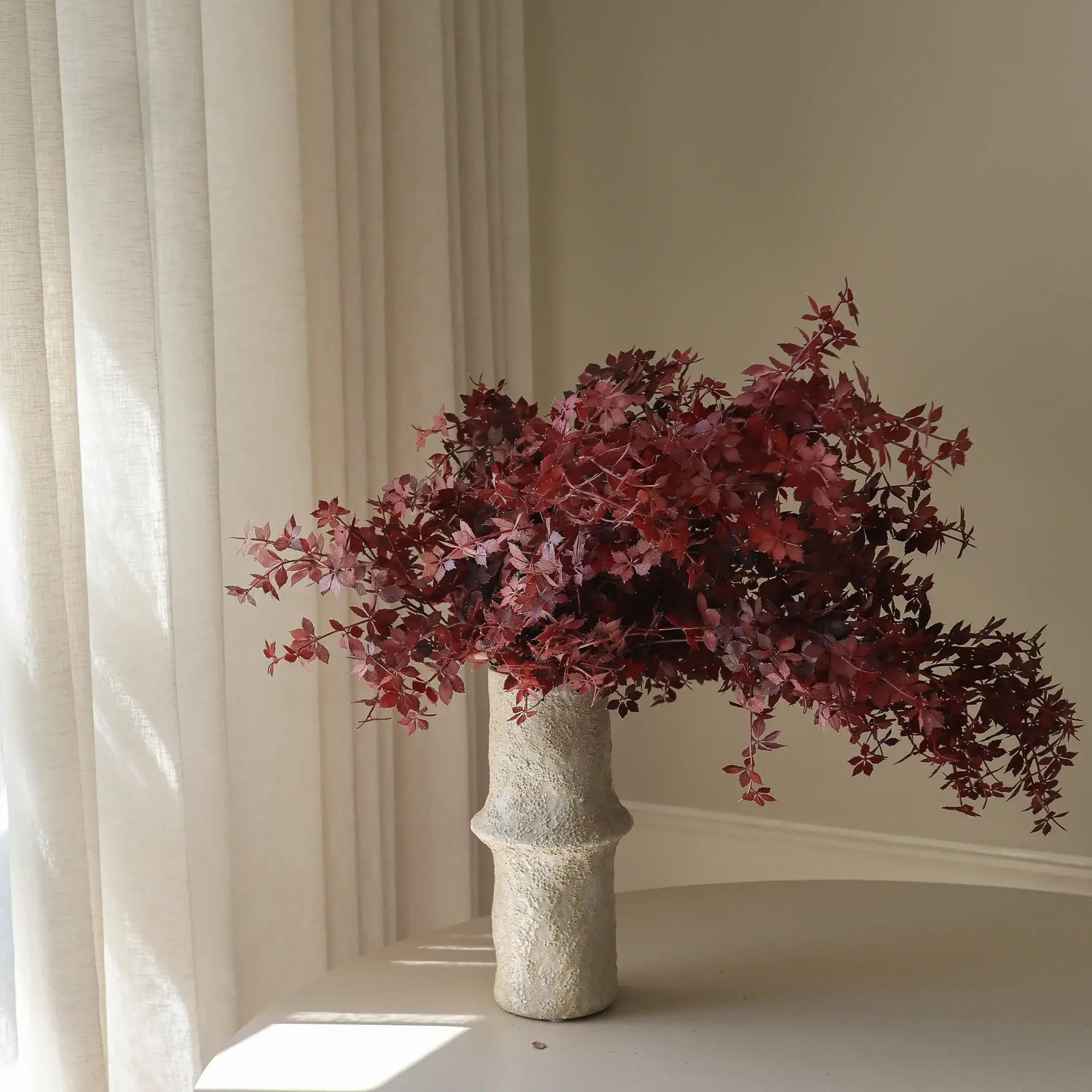 Burgundy Maple Branch τεχνητή ανθοδέσμη, 107 εκ., 4 τμχ. Botané