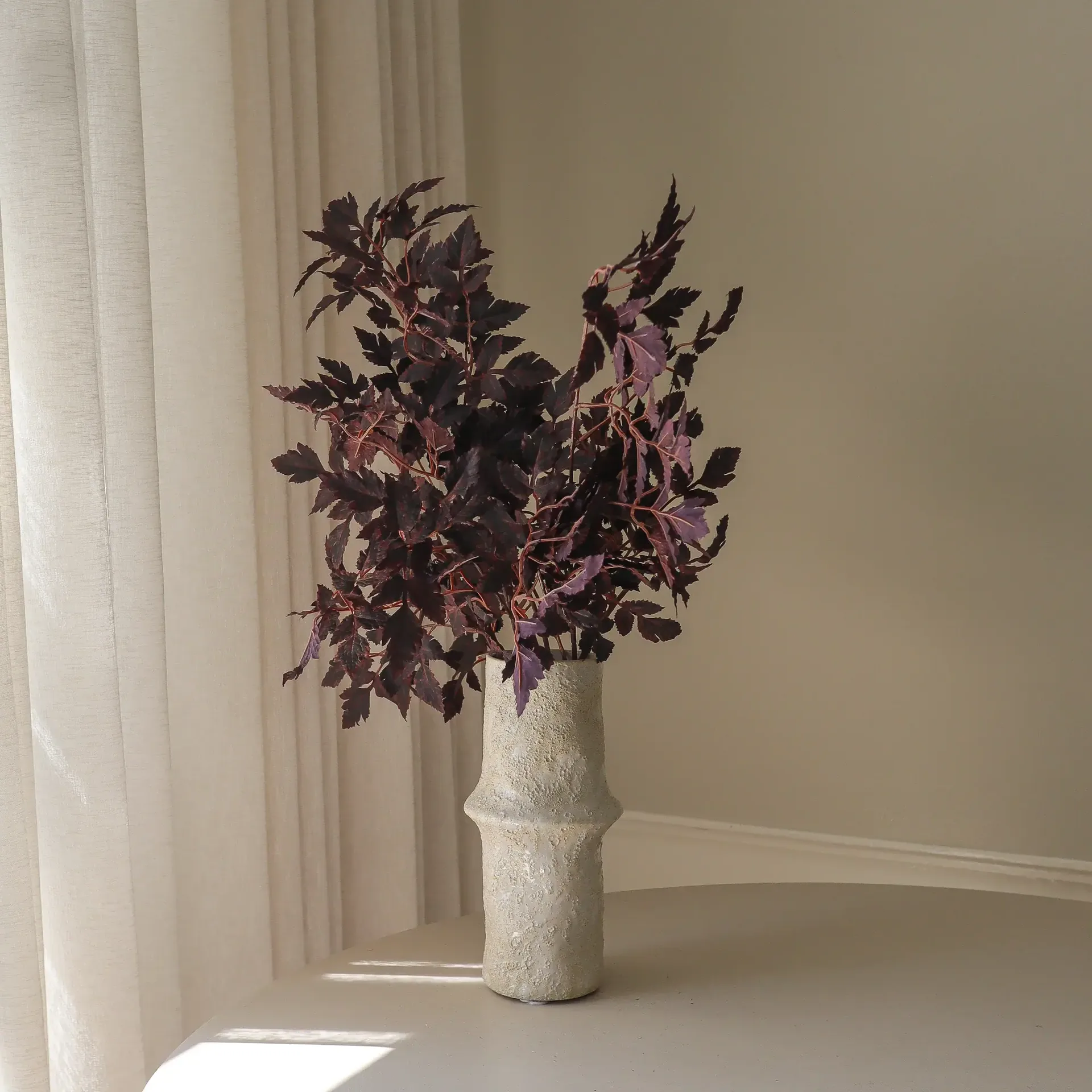 Burgundy Plum Leaves τεχνητή ανθοδέσμη, 85 εκ., 4 τμχ. Botané