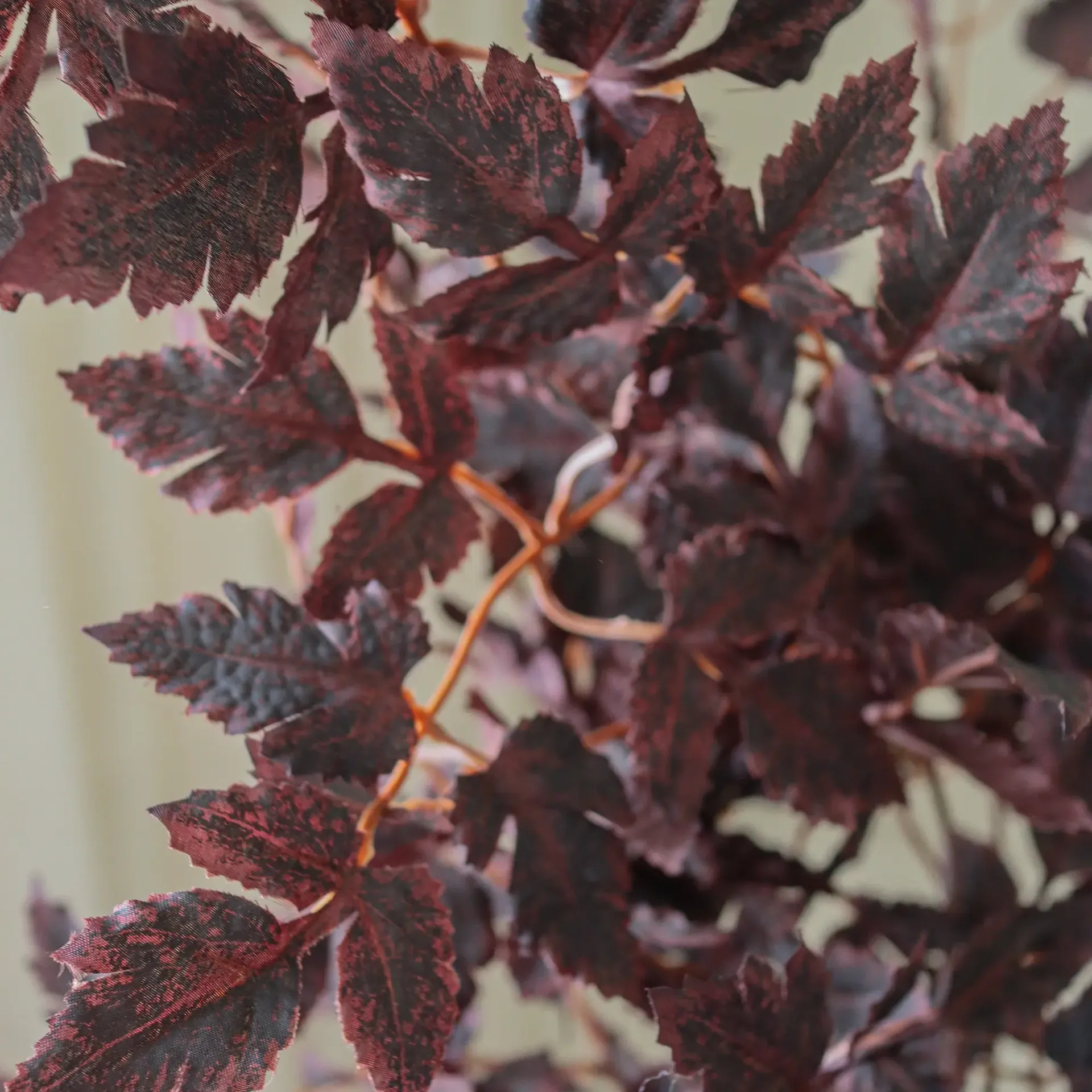 Burgundy Plum Leaves τεχνητή ανθοδέσμη, Red, 85 εκ., 1 τεμ. Botané