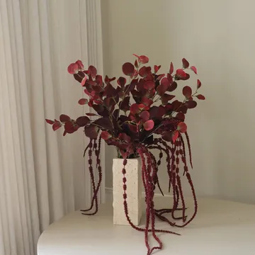 Burgundy veil τεχνητή ανθοδέσμη - Ευκάλυπτος, αμαράντος, 84 εκ. - Botané