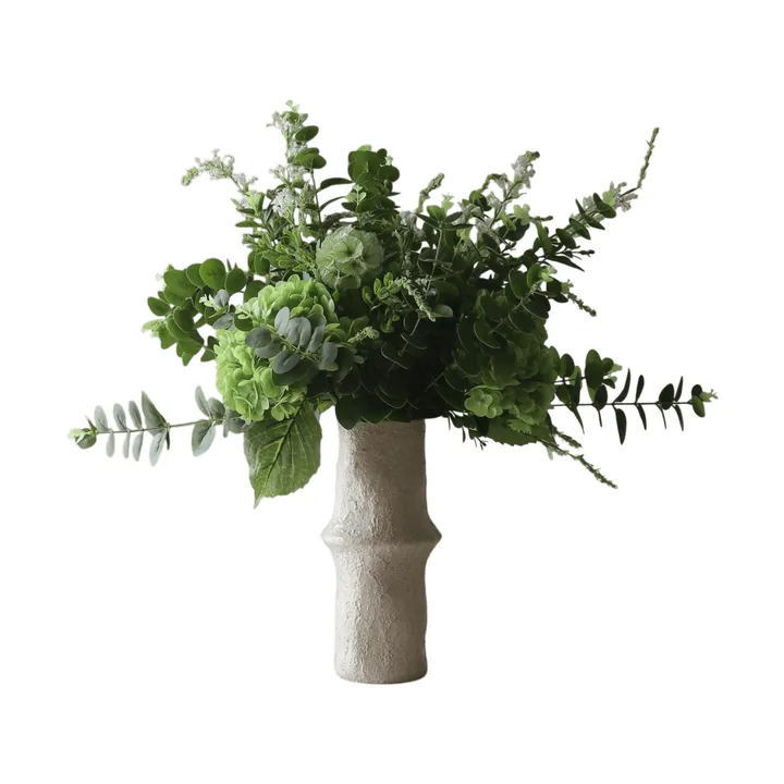 Deep Green τεχνητό μπουκέτο - Hortensia-αγριολούλουδα-ευκάλυπτος-βάδος 15 τεμάχια - Botané