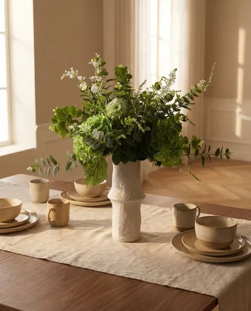 Deep Green τεχνητό μπουκέτο - Hortensia-αγριολούλουδα-ευκάλυπτος-βάδος 15 τεμάχια - Botané