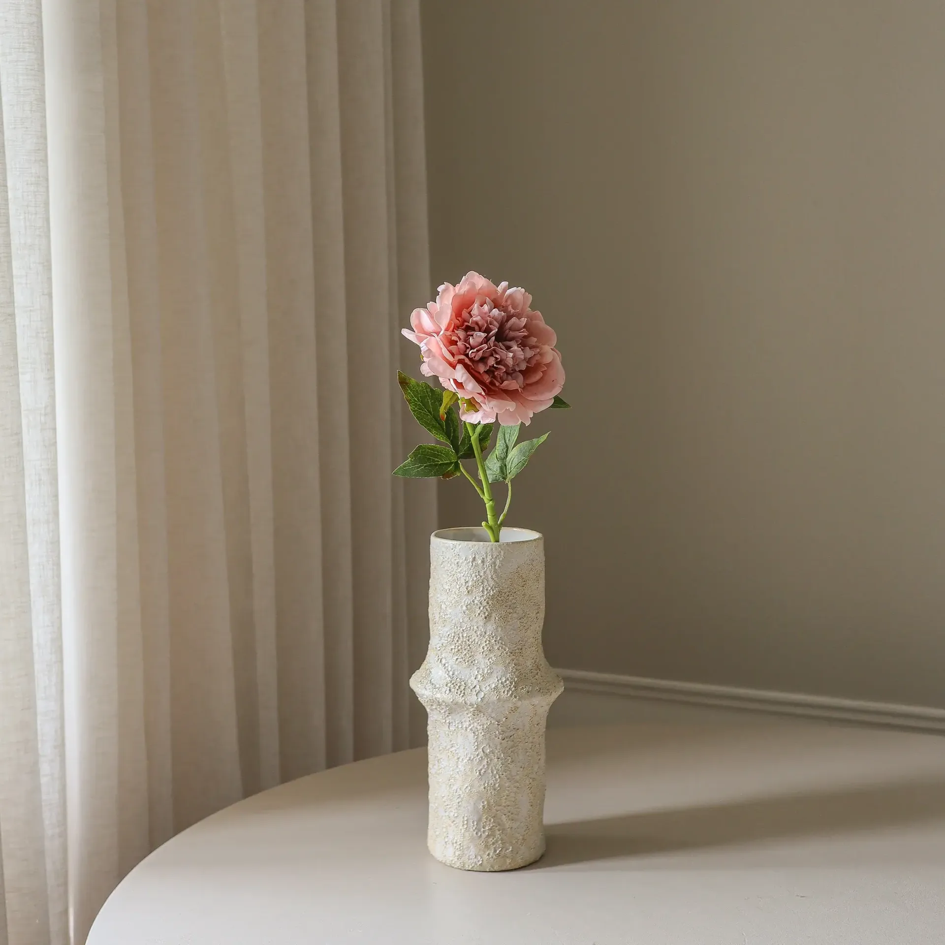 Παιώνια τεχνητό λουλούδι, Dusty pink, 56 εκ., 1 τεμ. Botané