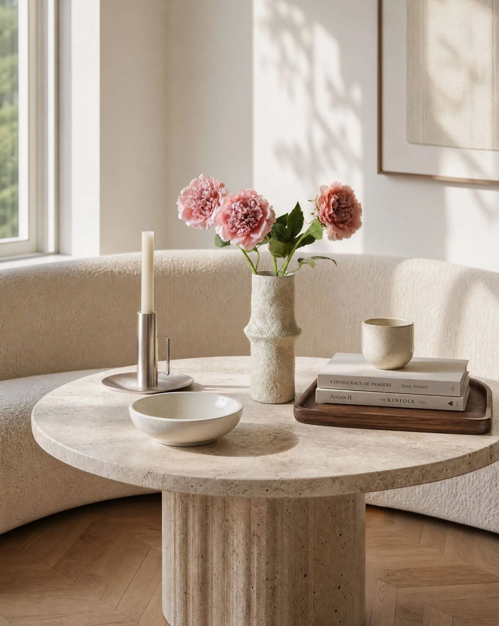 Παιώνια τεχνητό λουλούδι, Dusty pink, 56 εκ., 1 τεμ. Botané