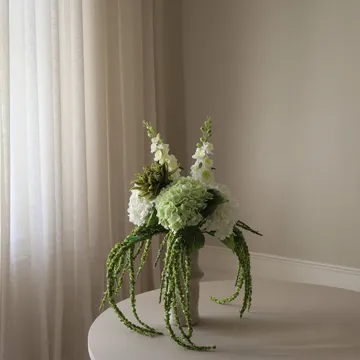 Enchanted Matcha τεχνητό μπουκέτο - Riddarsporre-αμαράντι-hortensia-κάκτος, 9 τεμάχια - Botané