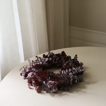 Eucalyptus Wreath στεφάνι - Σκούρο κόκκινο, Ø40 εκ. - Botané