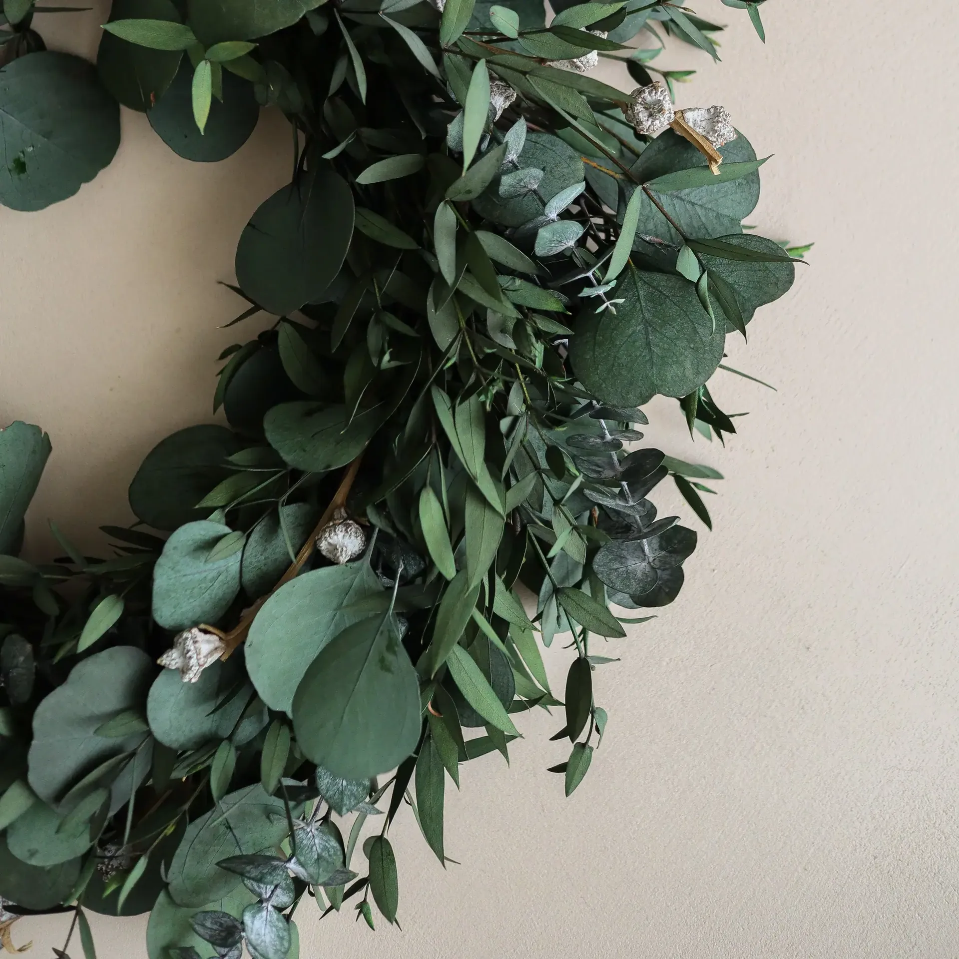 Eucalyptus Wreath στεφάνι, Green mixed, Ø40 εκ. Botané