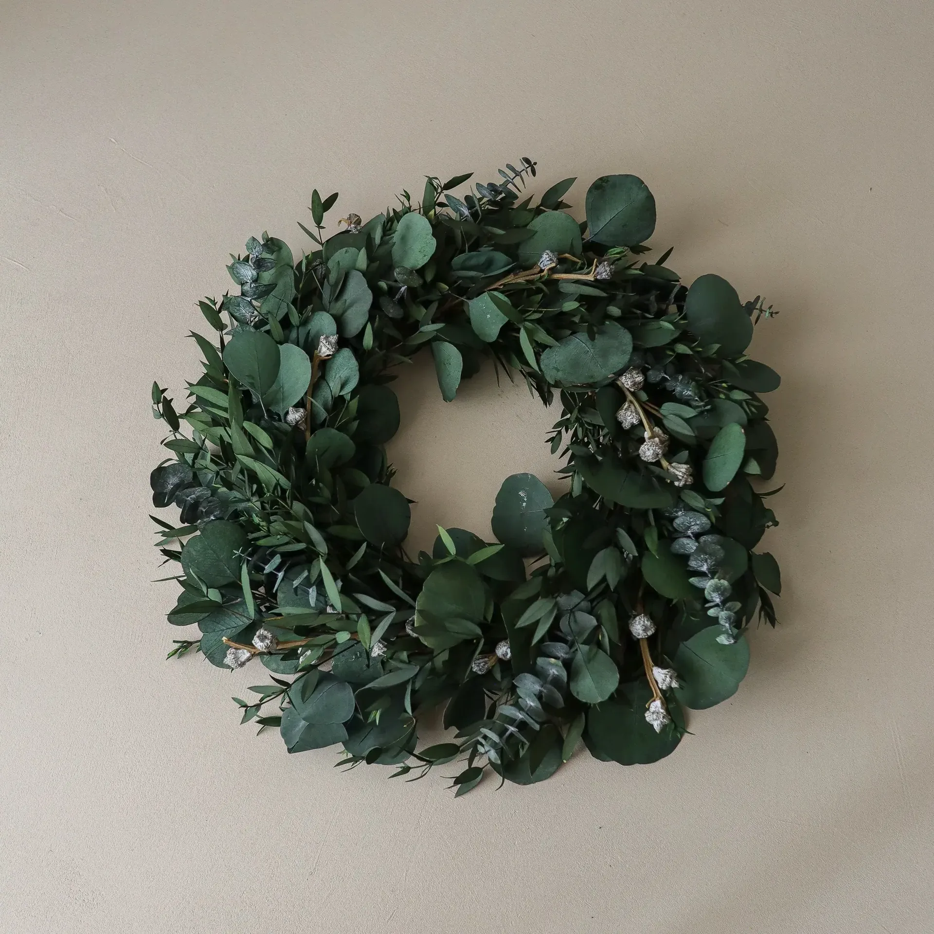 Eucalyptus Wreath στεφάνι, Green mixed, Ø40 εκ. Botané