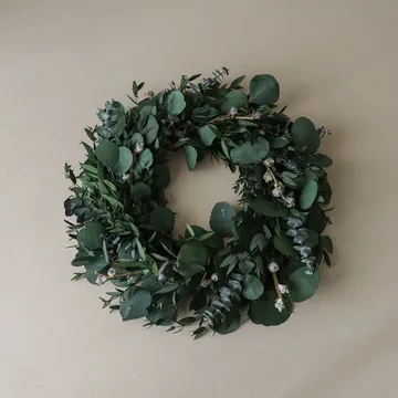 Eucalyptus Wreath στεφάνι - Green mixed, Ø40 εκ. - Botané