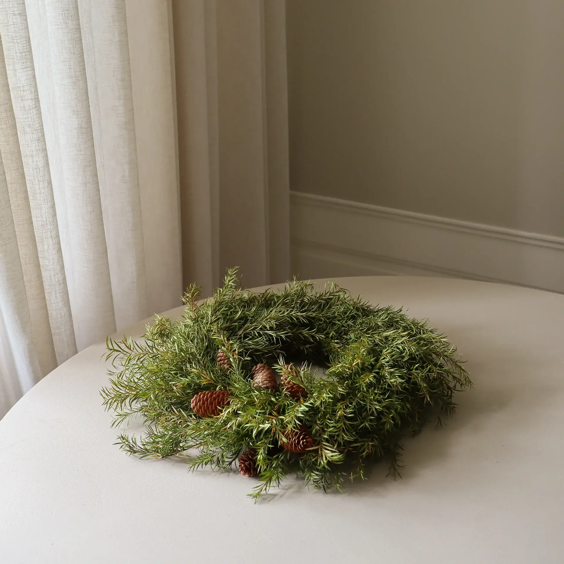 Evergreen Pine Wreath στεφάνι, Κλαδιά ελάτου, Ø40 εκ. Botané