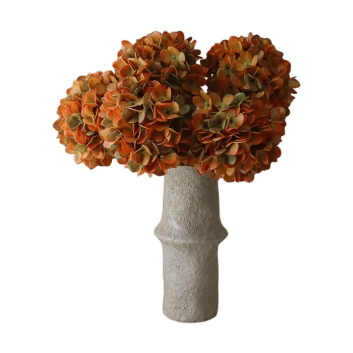 Hortensia τεχνητό μπουκέτο - Πορτοκαλί, 60 εκ., 6 τεμ. - Botané