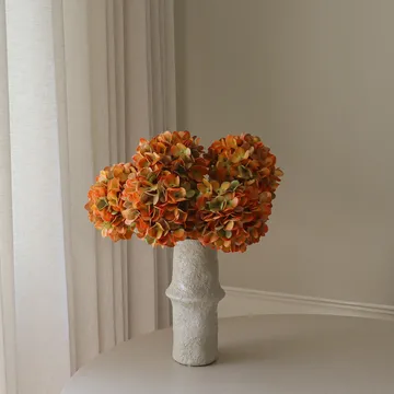 Hortensia τεχνητό μπουκέτο - Πορτοκαλί, 60 εκ., 6 τεμ. - Botané