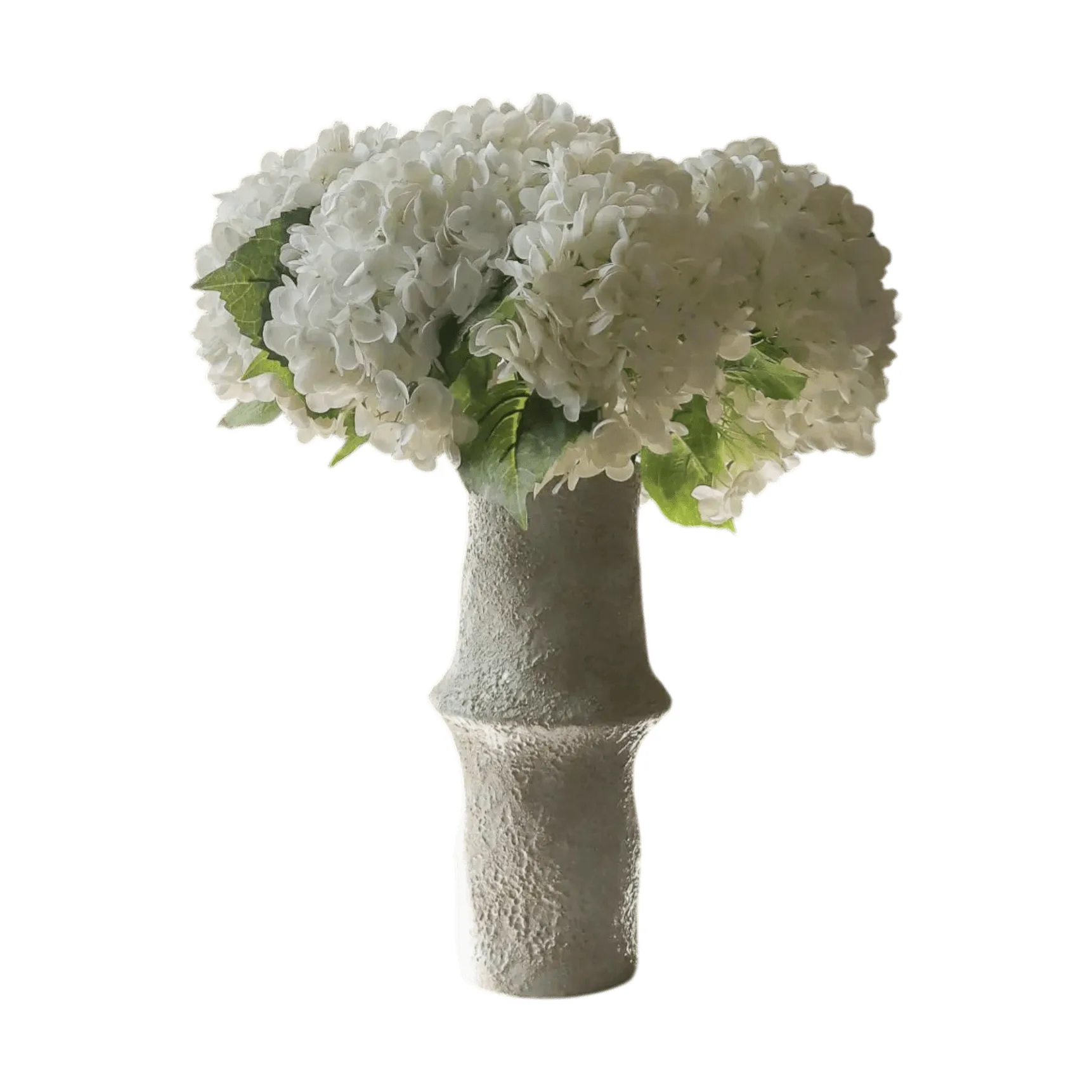 Hortensia τεχνητό μπουκέτο, Λευκό, 7 τεμάχια Botané