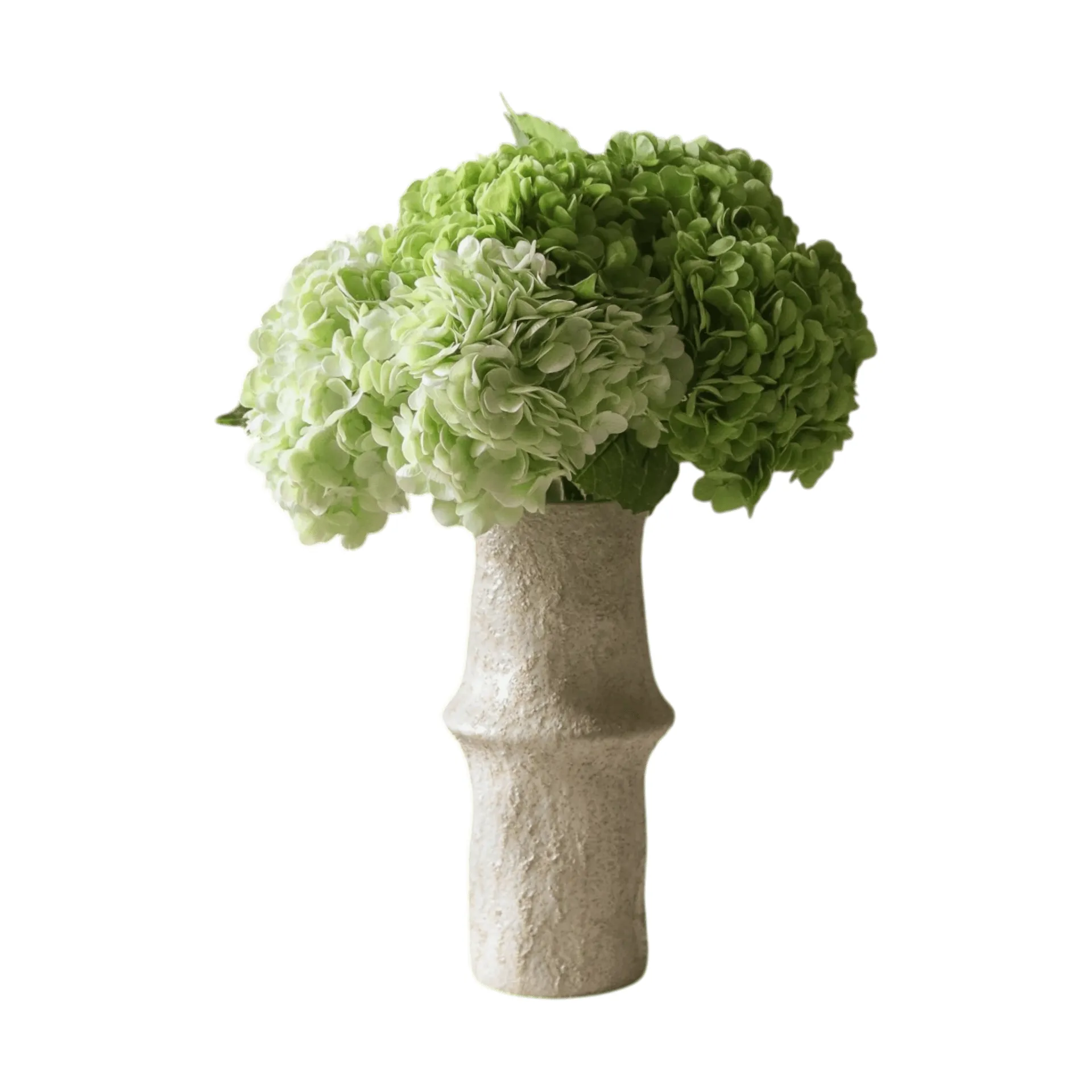Hortensia τεχνητό μπουκέτο, Πράσινο, 7 τεμάχια Botané