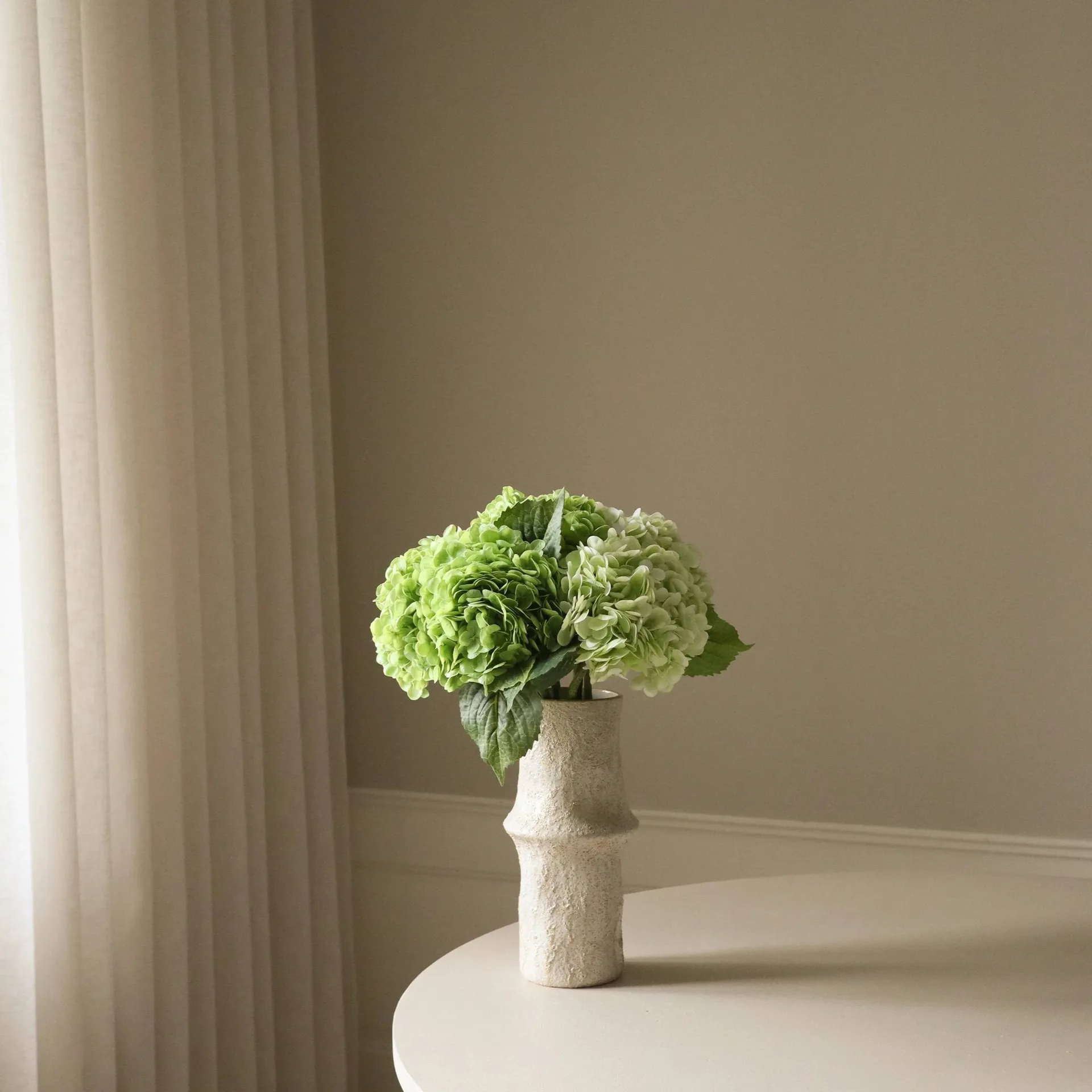 Hortensia τεχνητό μπουκέτο, Πράσινο, 7 τεμάχια Botané