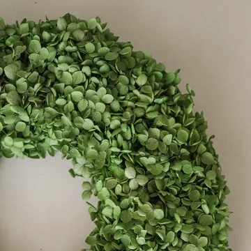 Hortensia Wreath στεφάνι λουλουδιών - Πράσινο, Ø40 εκ. - Botané