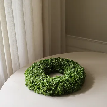 Hortensia Wreath στεφάνι λουλουδιών - Πράσινο, Ø40 εκ. - Botané