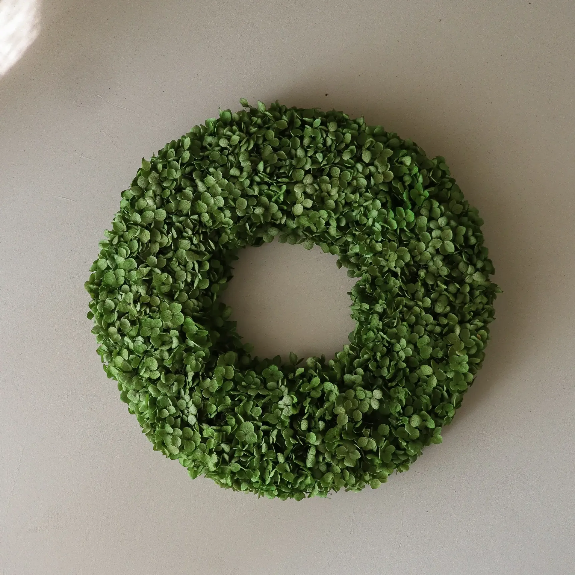 Hortensia Wreath στεφάνι λουλουδιών, Πράσινο, Ø40 εκ. Botané