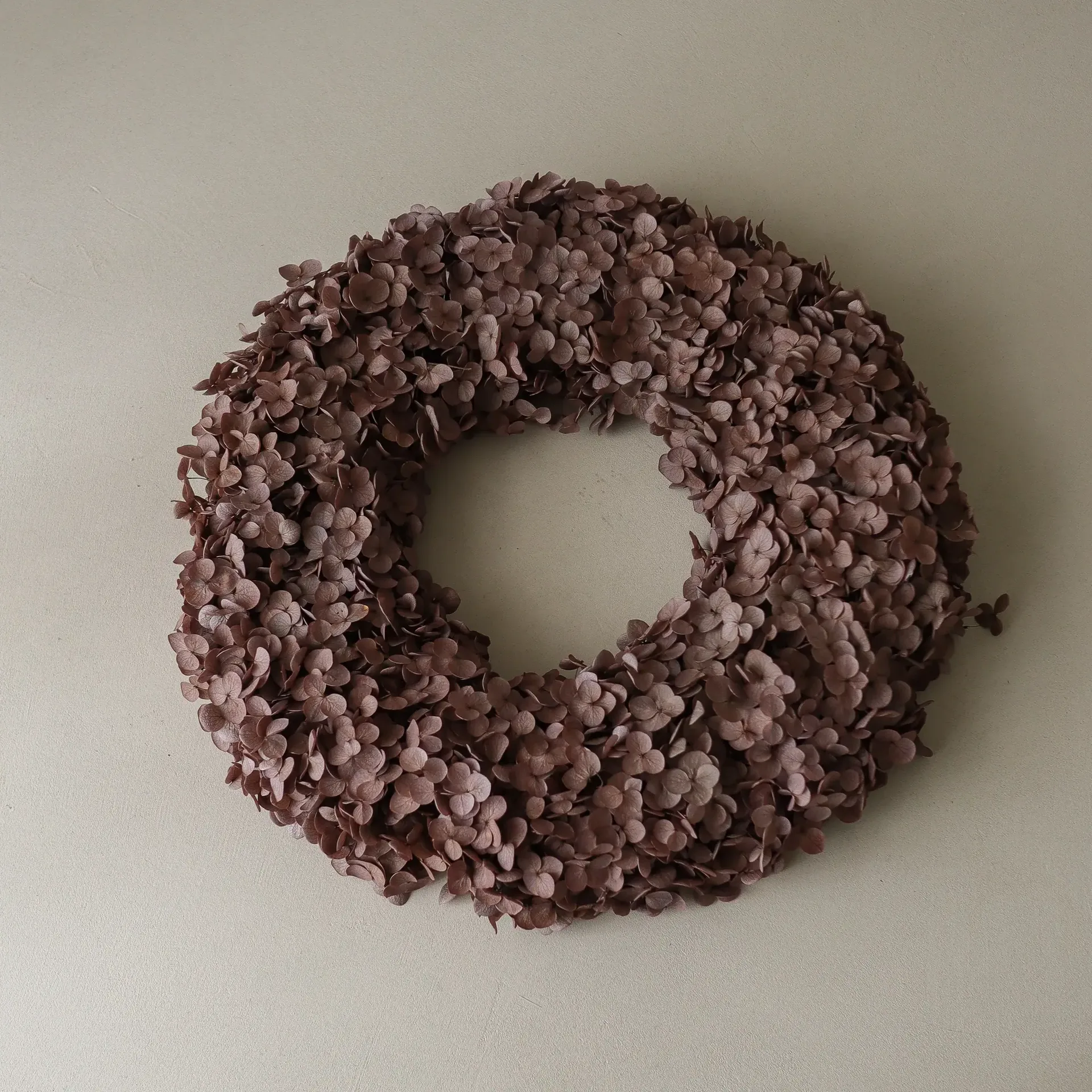 Hortensia Wreath στεφάνι λουλουδιών, Brown, 40 εκ. Botané
