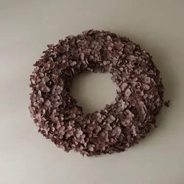 Hortensia Wreath στεφάνι λουλουδιών - Brown, 40 εκ. - Botané
