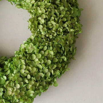 Hortensia Wreath στεφάνι λουλουδιών - Light green, Ø40 εκ. - Botané
