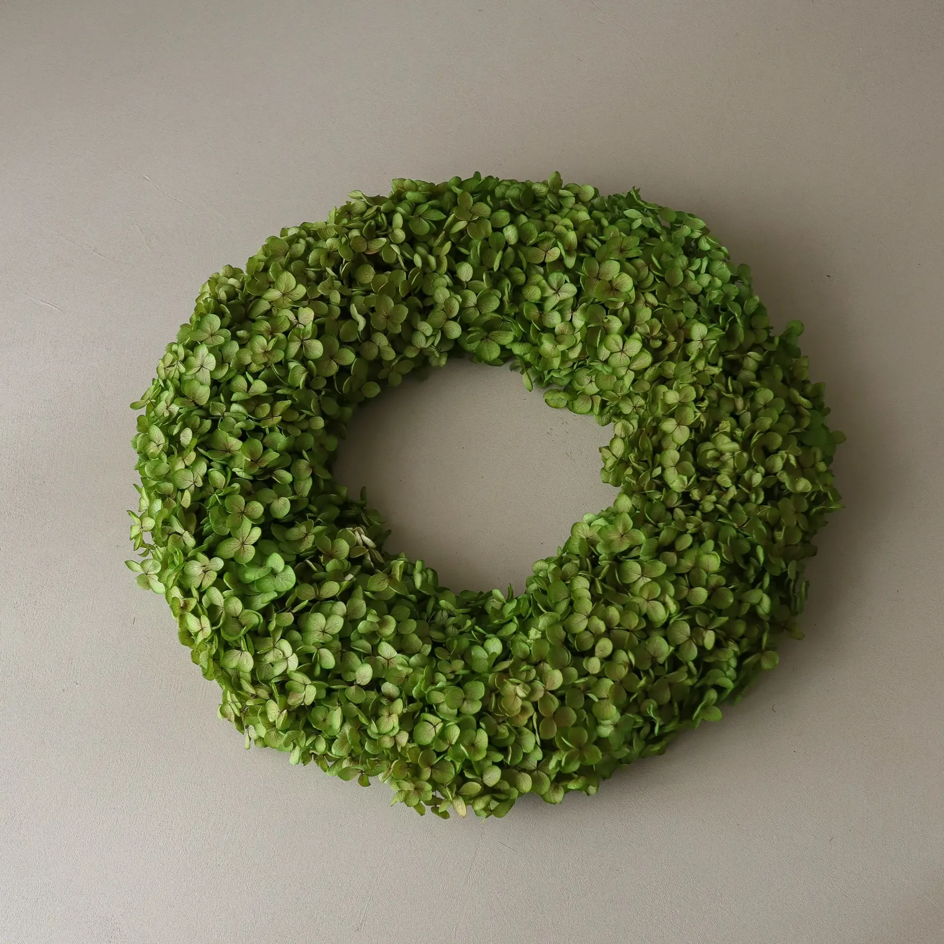 Hortensia Wreath στεφάνι λουλουδιών, Light green, Ø40 εκ. Botané